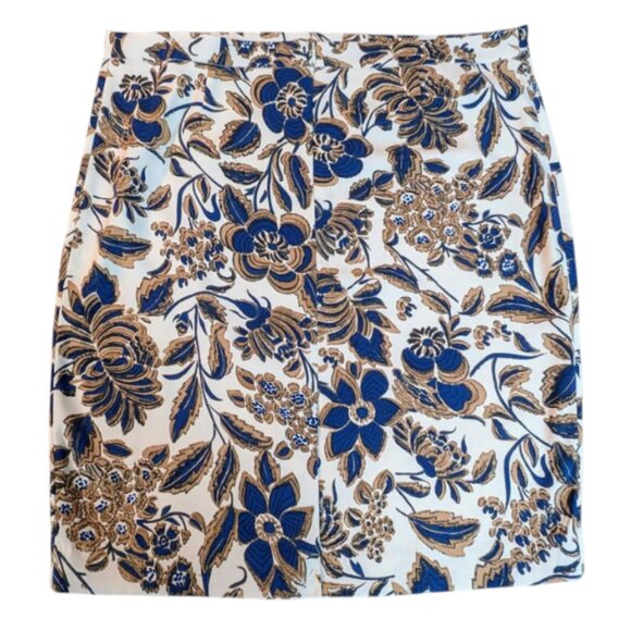 NWOT Cleo Women's Floral Pencil Skirt Multicolor Print Lined Size 16 - Picture 2 of 6